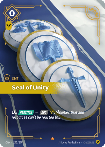 SEAL OF UNITY - OGN-245/298 (Foil)