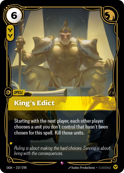 KING'S EDICT - OGN-237/298 (Foil)