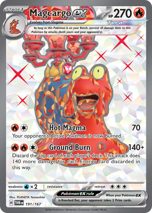 Magcargo ex - 191/167 - Ultra Rare