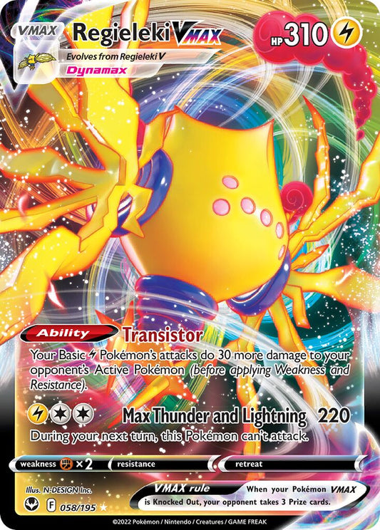 Regieleki VMAX - 058/195 - Holo Rare VMAX