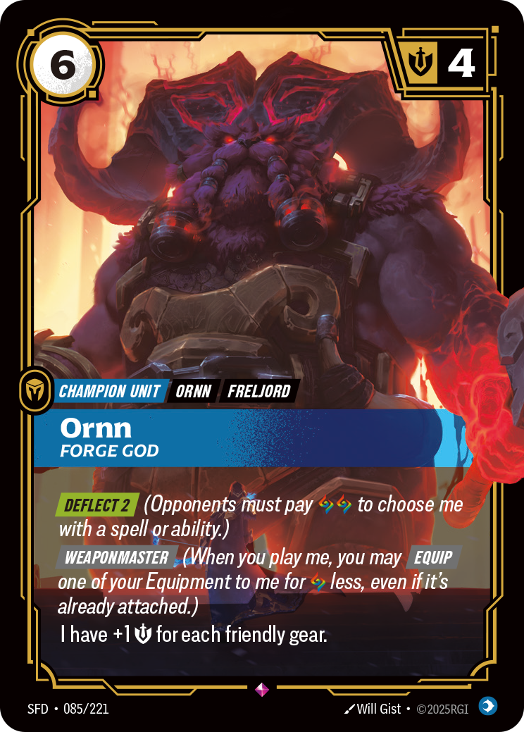 Ornn - Forge God - 085/221 (Foil)