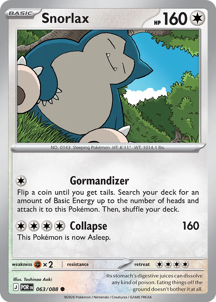 Snorlax - 063/088 - Common
