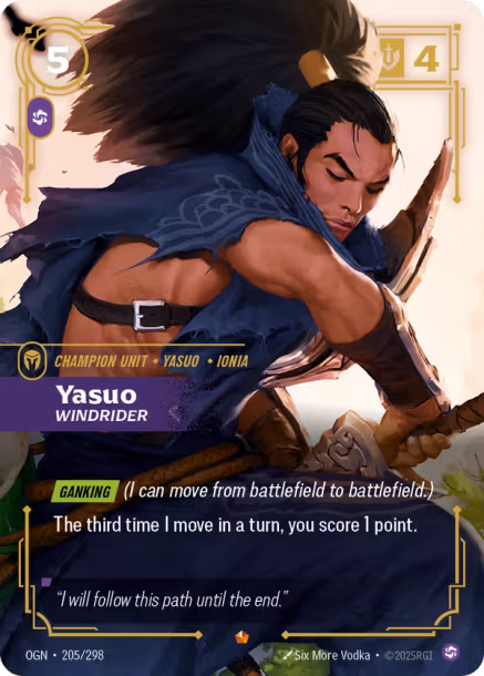 YASUO, WINDRIDER - OGN-205/298 (Foil)