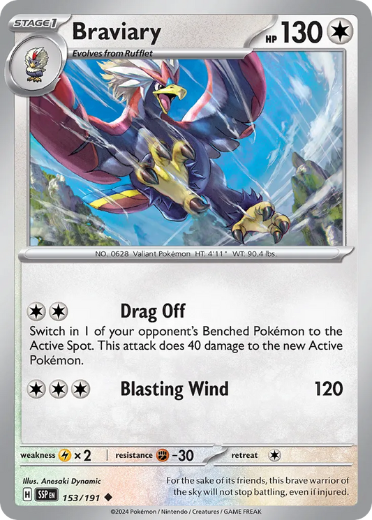 Braviary - 153/191 - Uncommon