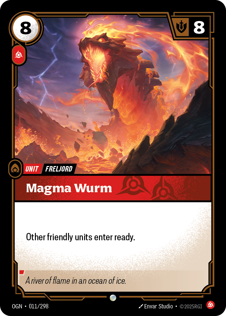 Magma Wurm - 011/298 (Foil)