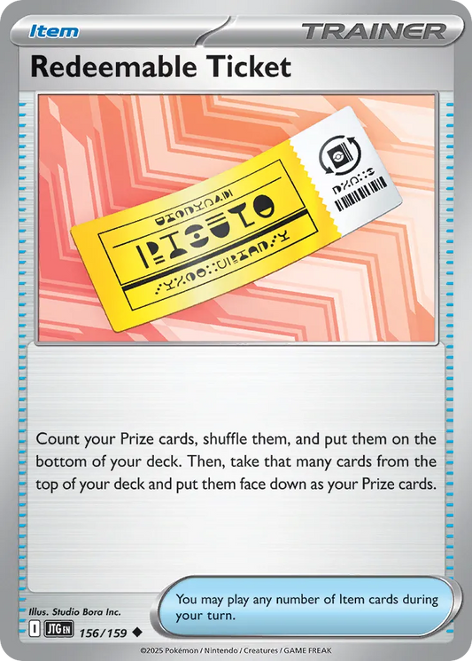 Redeemable Ticket - 156/159 - Uncommon