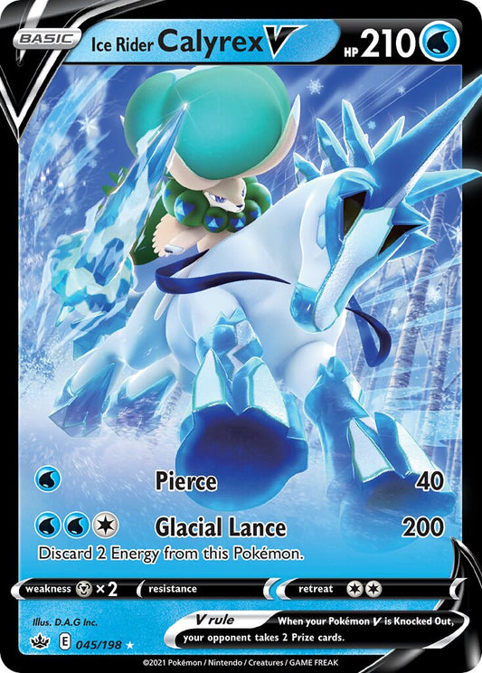 Ice Rider Calyrex V - 045/198 - Holo Rare V