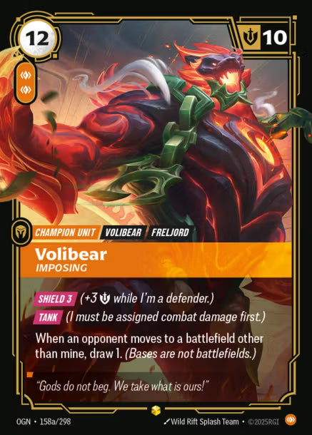 VOLIBEAR, IMPOSING - OGN-158a/298 (Foil)