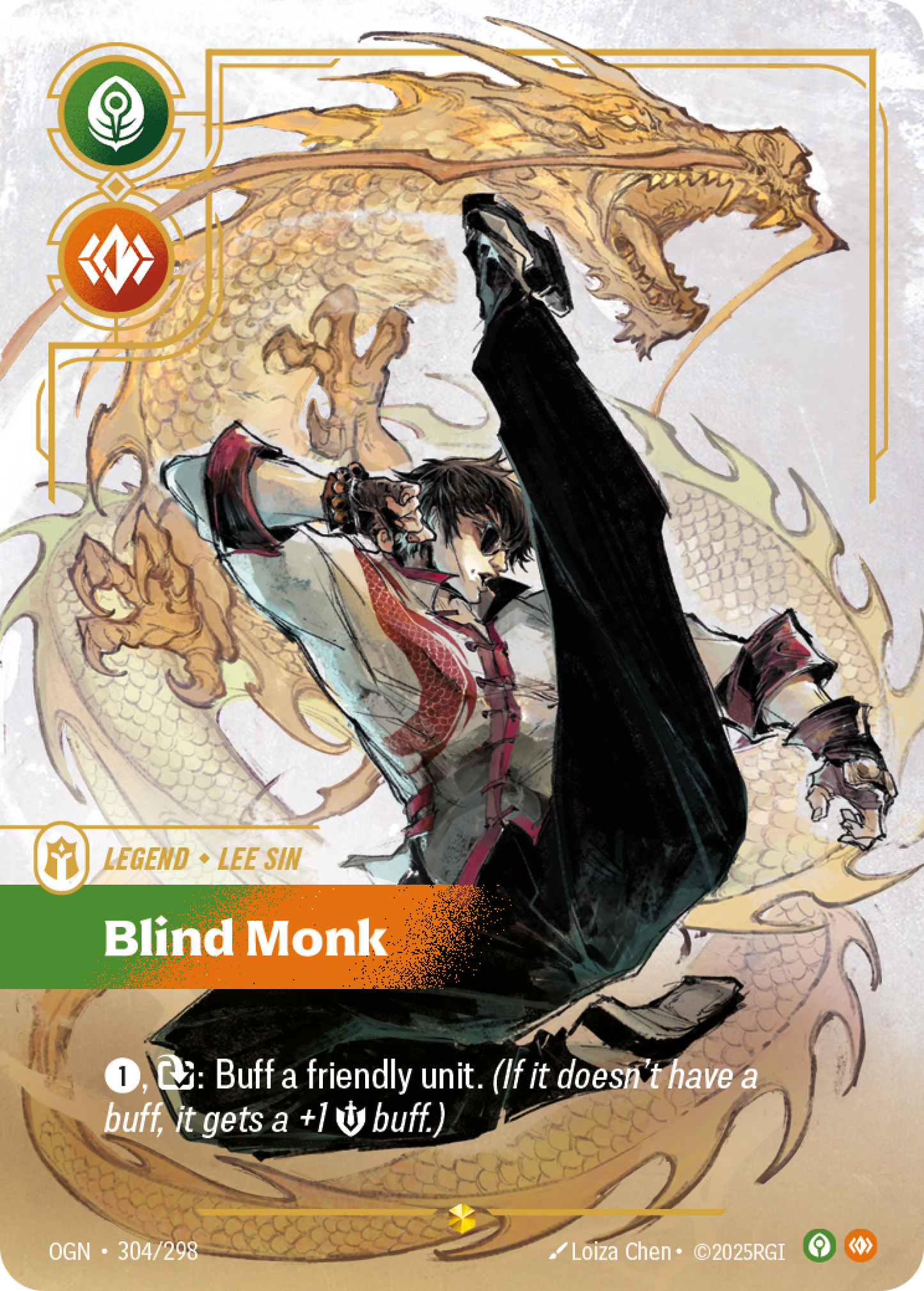Lee Sin - Blind Monk (Overnumbered) - 304/298 (Foil)
