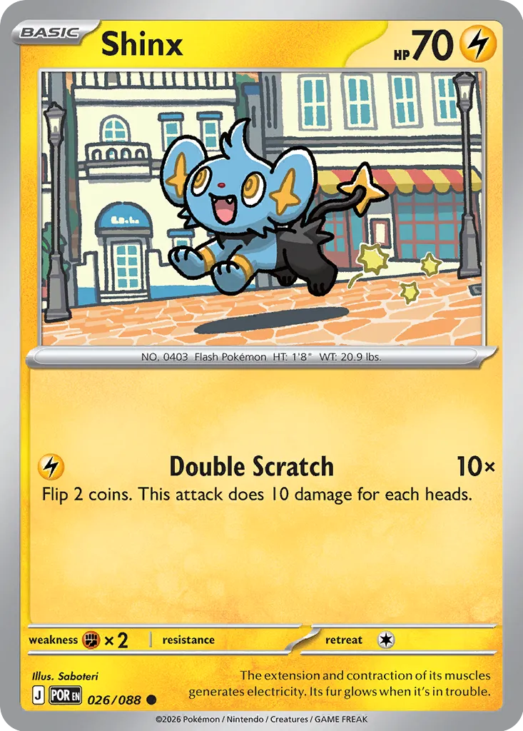 Shinx - 026/088 - Common Reverse Holo (Español LA)