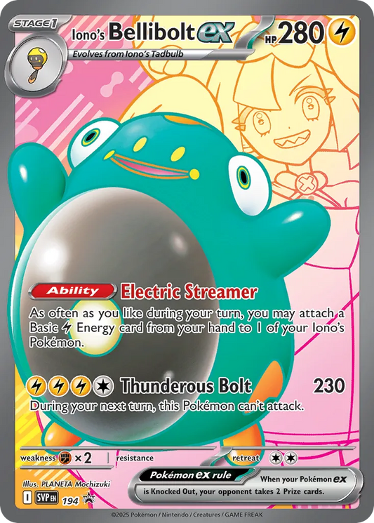 Iono's Bellibolt ex - 194 - Promo