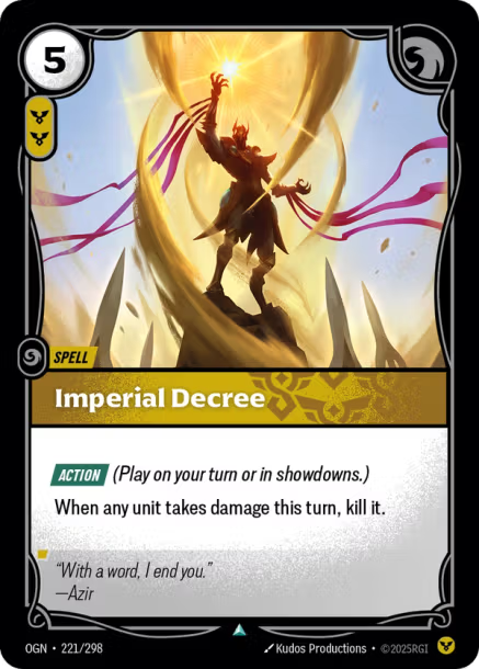 IMPERIAL DECREE - OGN-221/298