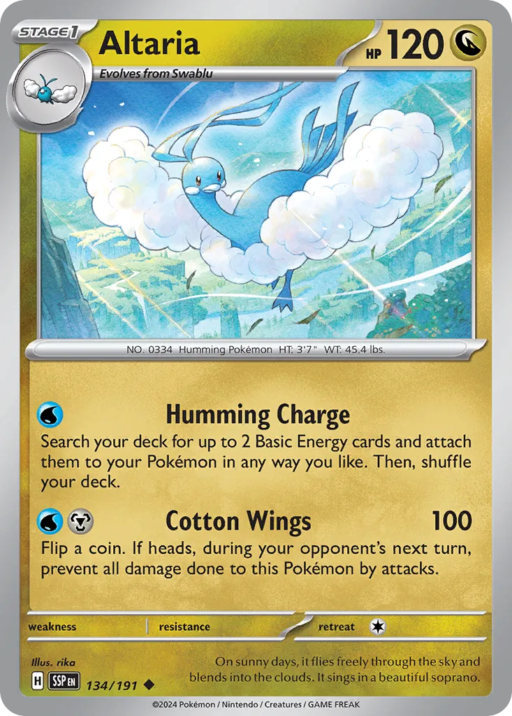 Altaria - 134/191 - Uncommon