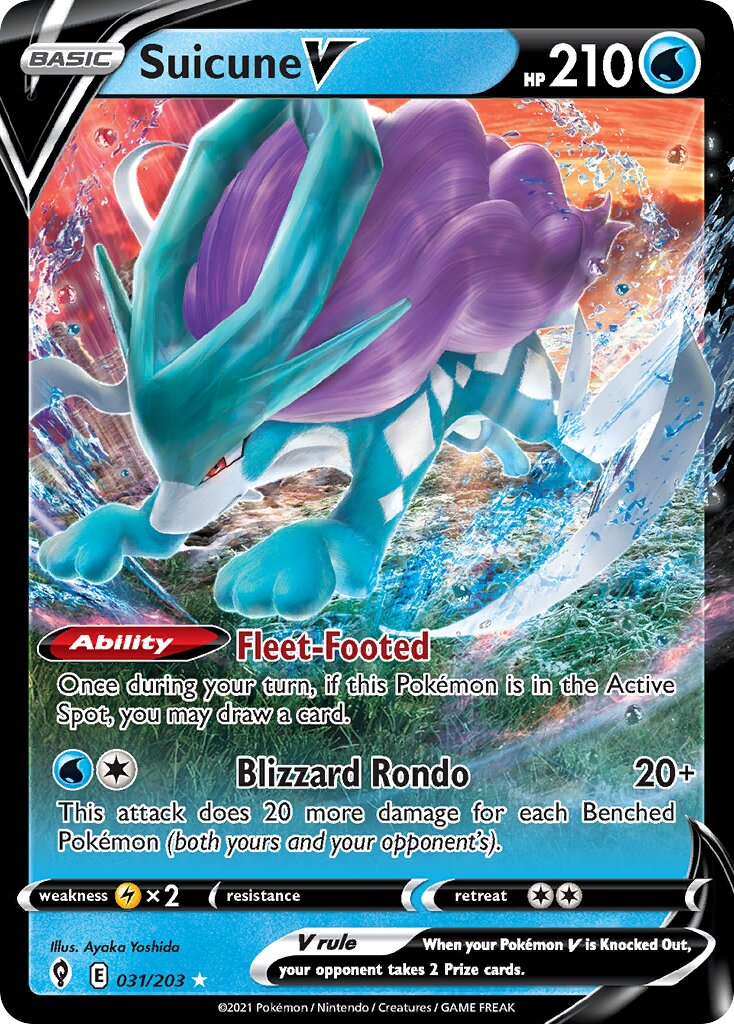 Suicune V - 031/203 - Holo Rare V