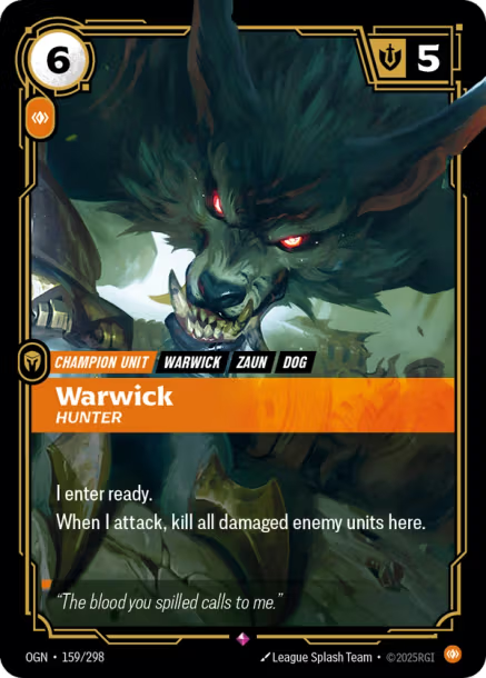 WARWICK, HUNTER - OGN-159/298 (Foil)