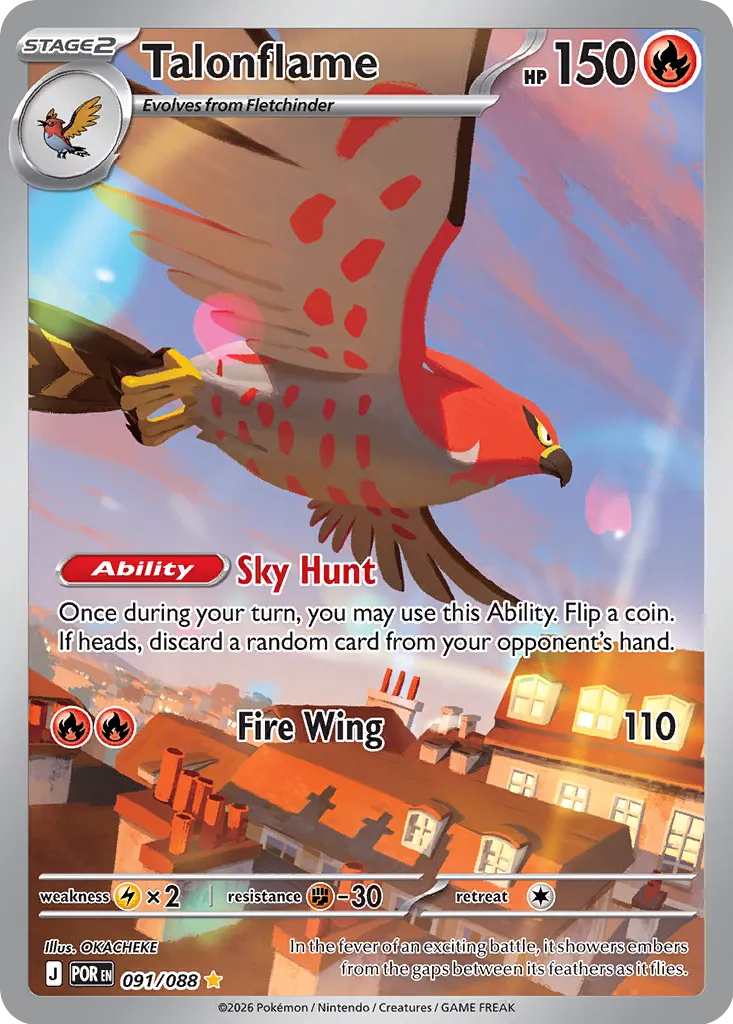 Talonflame - 091/088 - Illustration Rare