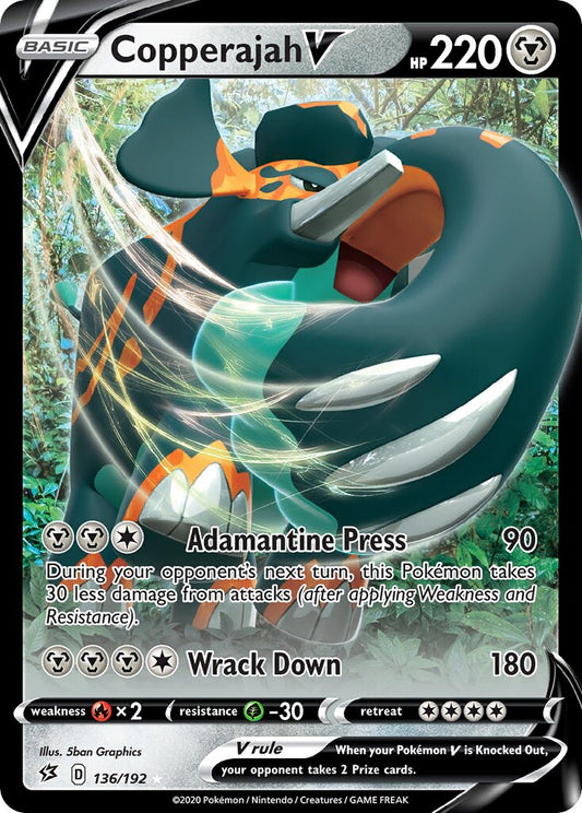 Copperajah V - 136/192 - Holo Rare V