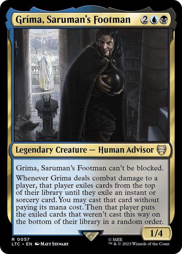 Gríma, Saruman's Footman - 57 - rare