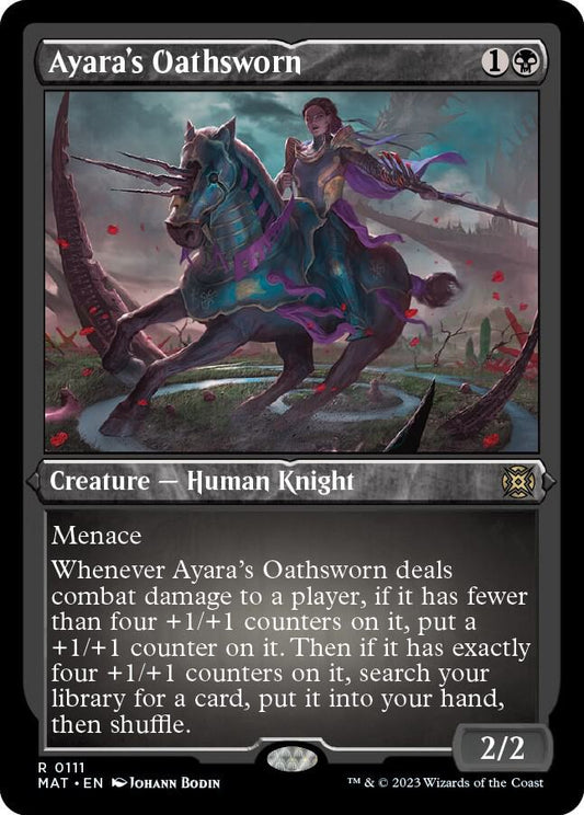 Ayara's Oathsworn - 111 - Etched rare