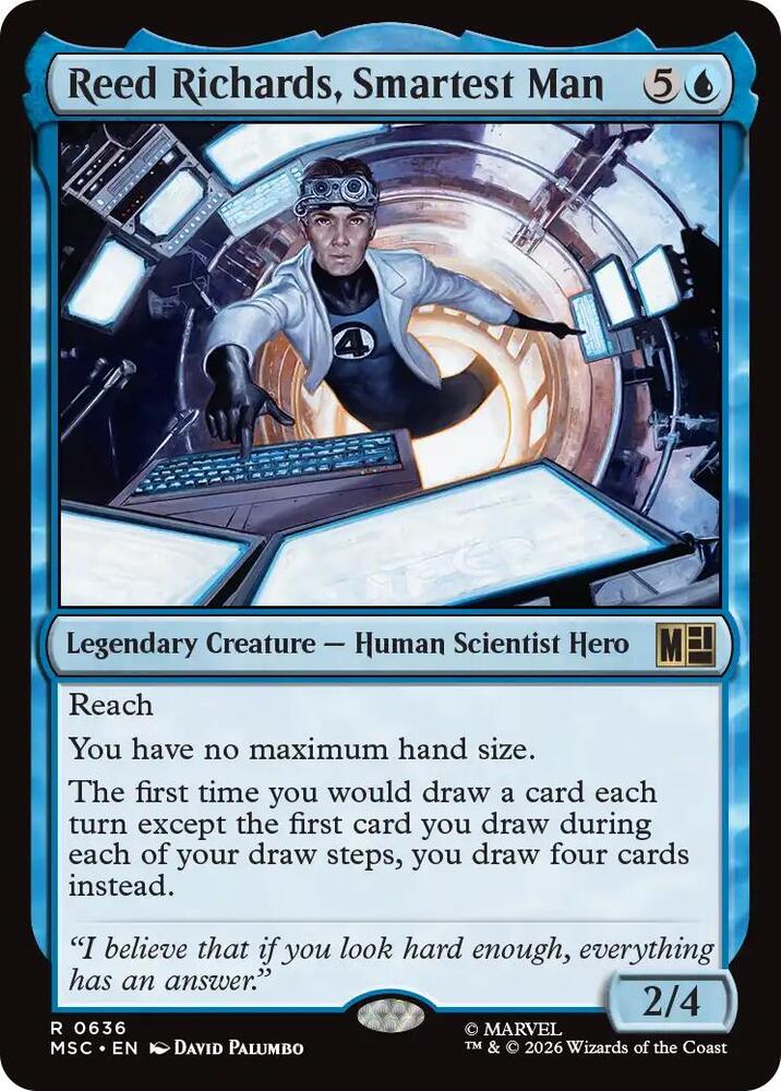 Reed Richards, Smartest Man - 636 - rare