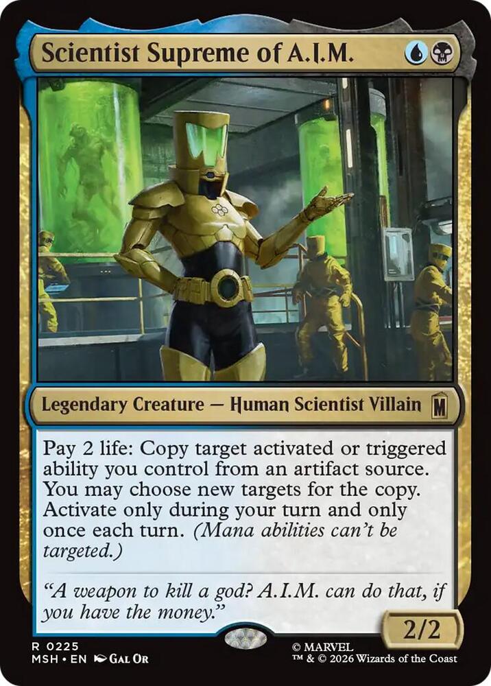 Scientist Supreme of A.I.M. - 225 - rare