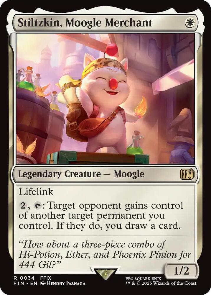 Stiltzkin, Moogle Merchant - 34 - rare