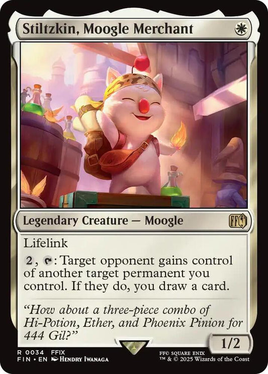 Stiltzkin, Moogle Merchant - 34 - rare