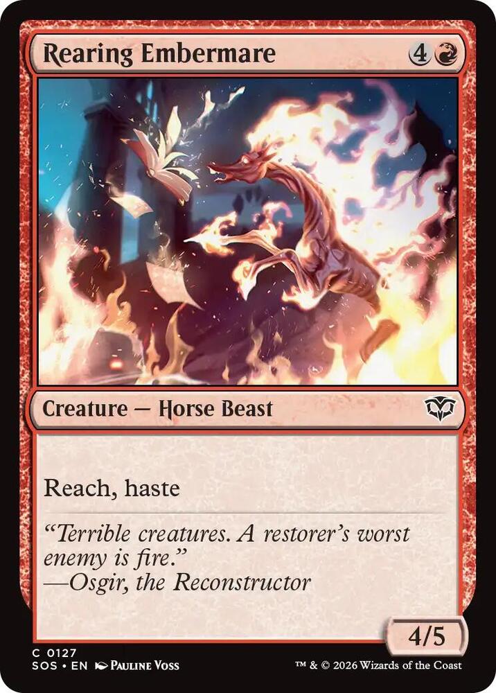 Rearing Embermare - 127 - common
