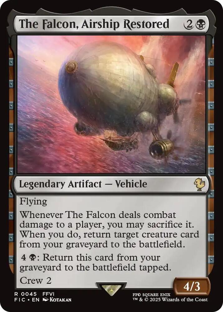 The Falcon, Airship Restored - 45 - rare