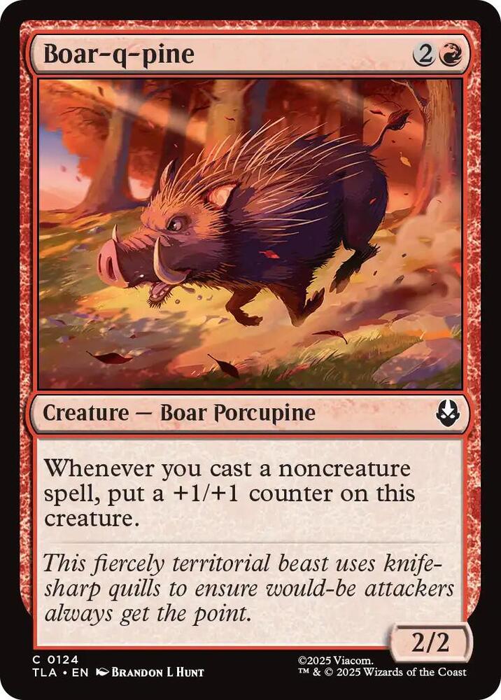 Boar-q-pine - 124 - common