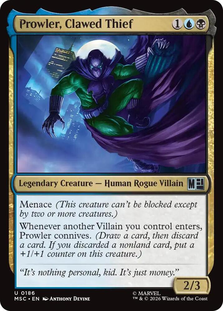 Prowler, Clawed Thief - 186 - uncommon