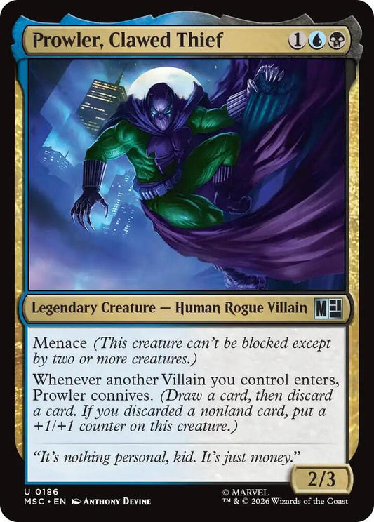 Prowler, Clawed Thief - 186 - uncommon
