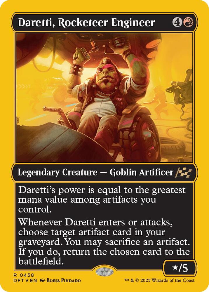 Daretti, Rocketeer Engineer - 458 - rare