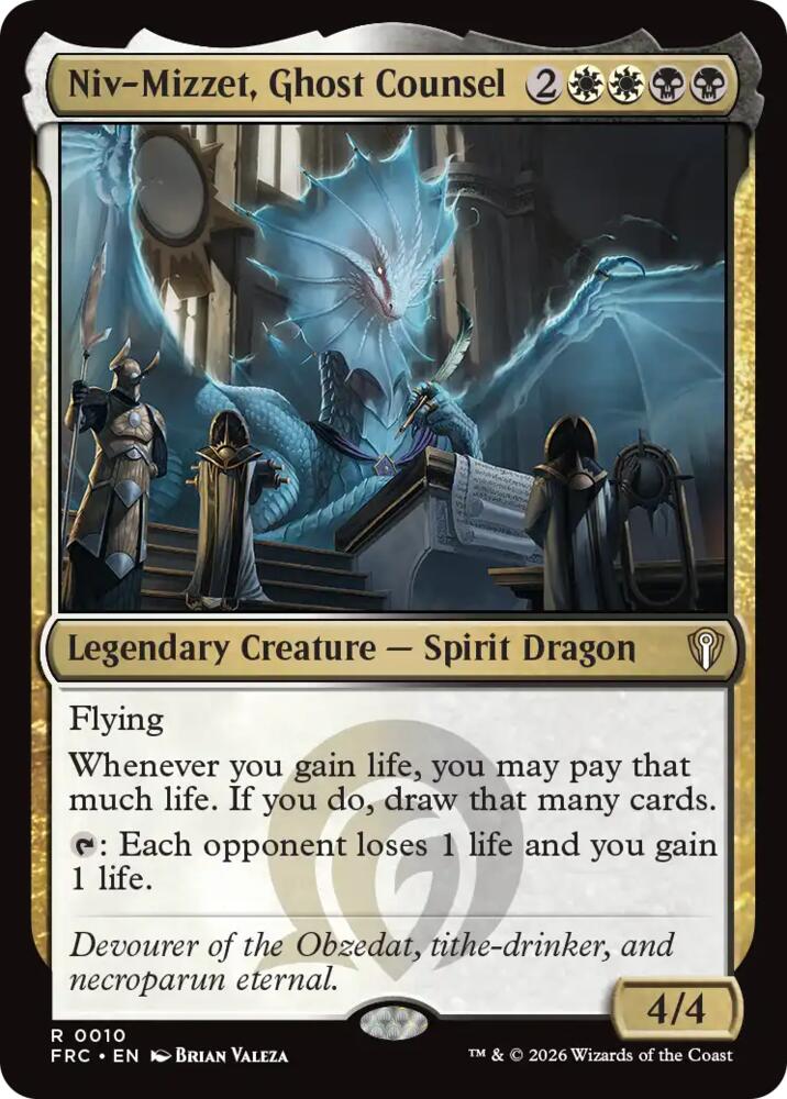 Niv-Mizzet, Ghost Counsel - 10 - rare