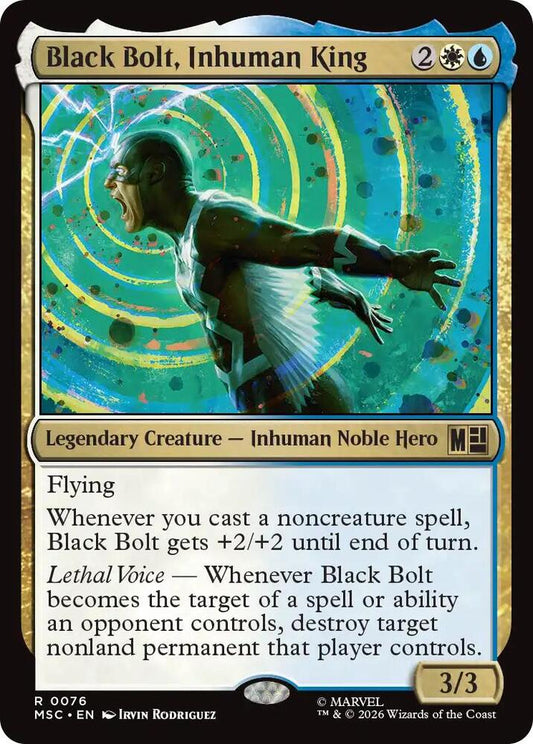 Black Bolt, Inhuman King - 76 - rare