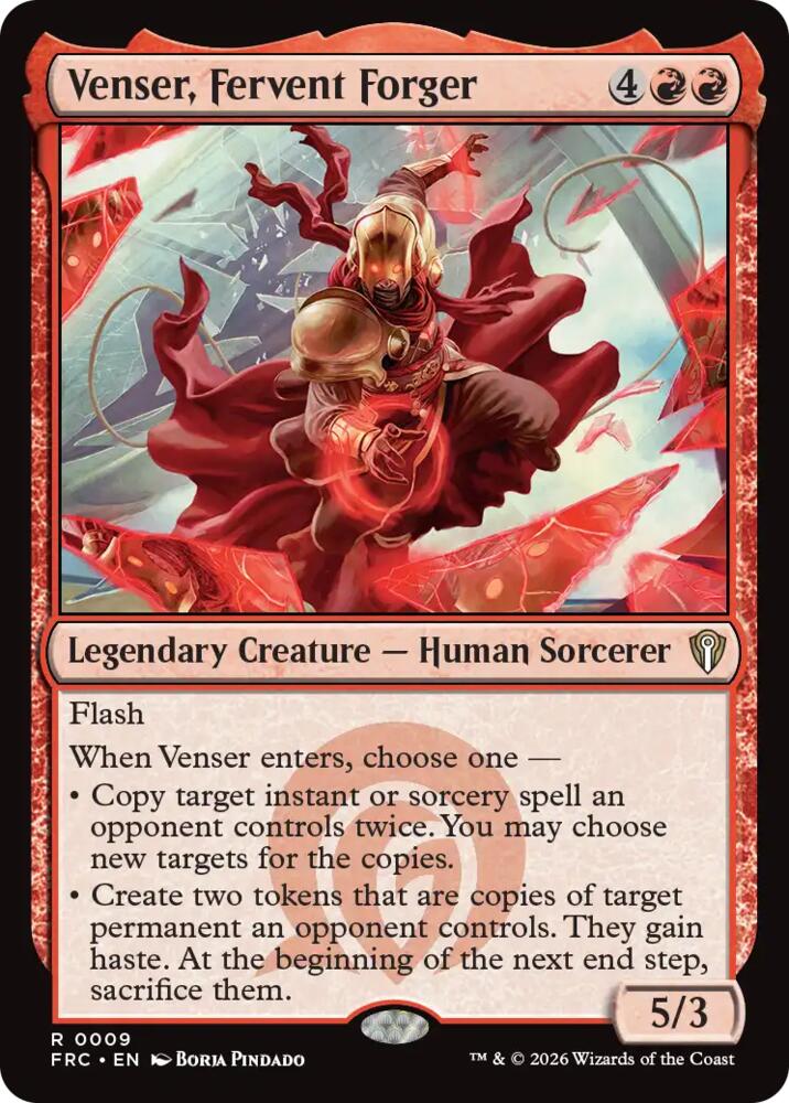 Venser, Fervent Forger - 9 - rare