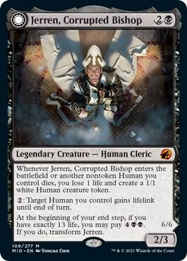Jerren, Corrupted Bishop // Ormendahl, the Corrupter - 109 - mythic
