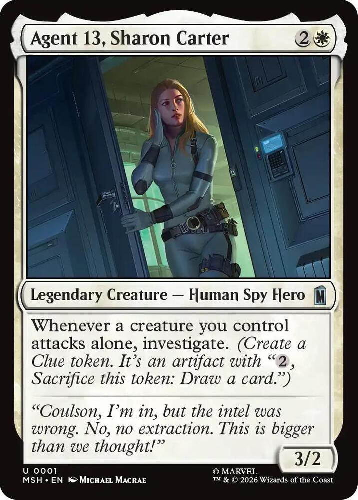 Agent 13, Sharon Carter - 1 - uncommon