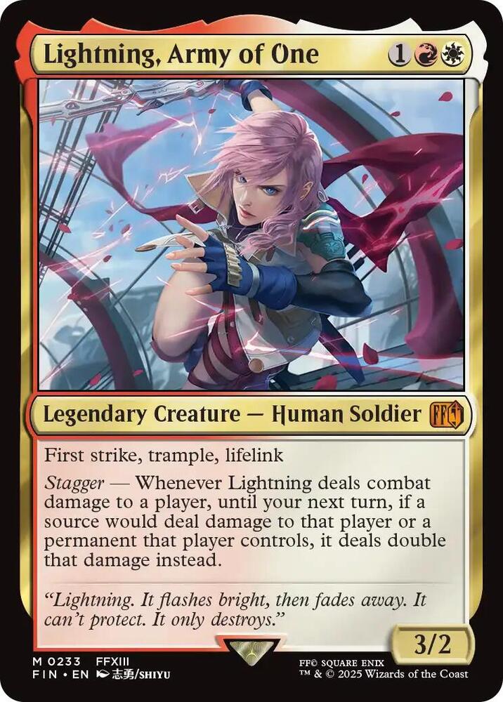 Lightning, Army of One - 233 - mythic