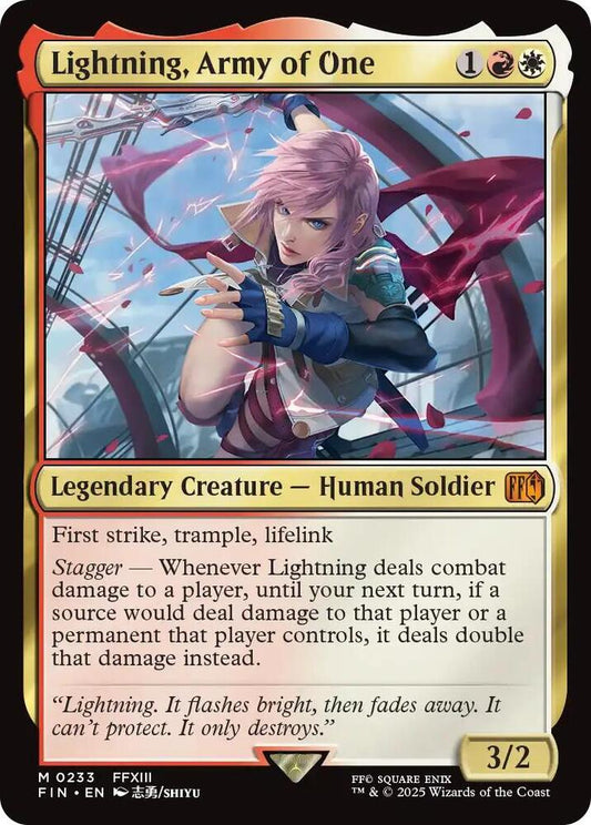 Lightning, Army of One - 233 - mythic