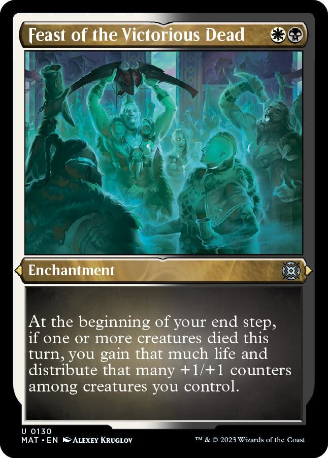 Feast of the Victorious Dead - 130 - Etched uncommon