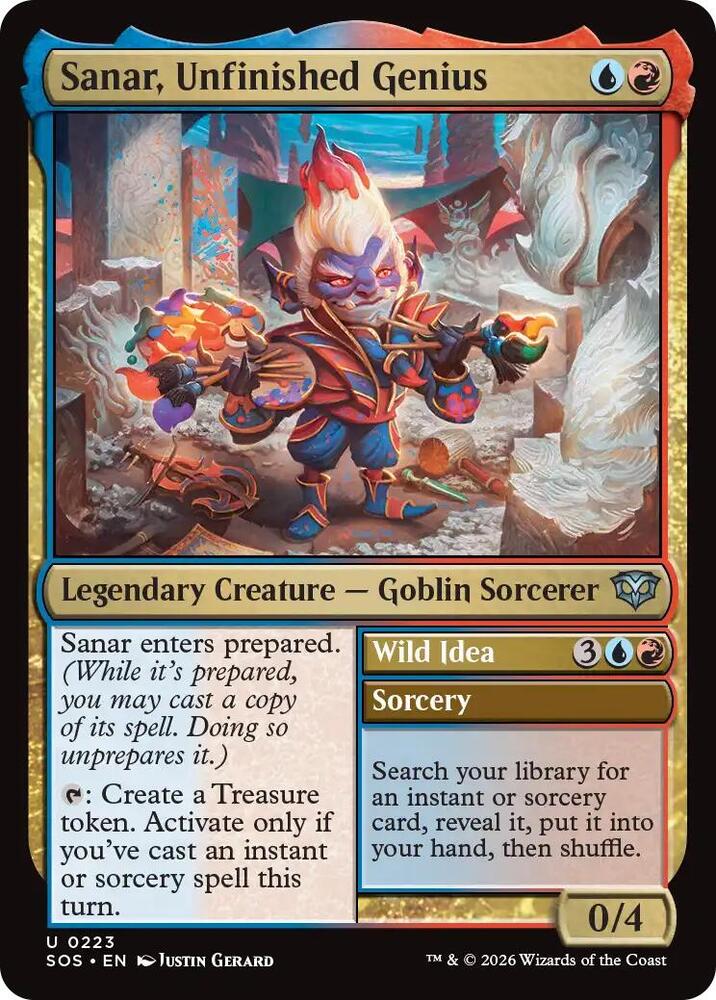 Sanar, Unfinished Genius // Wild Idea - 223 - uncommon