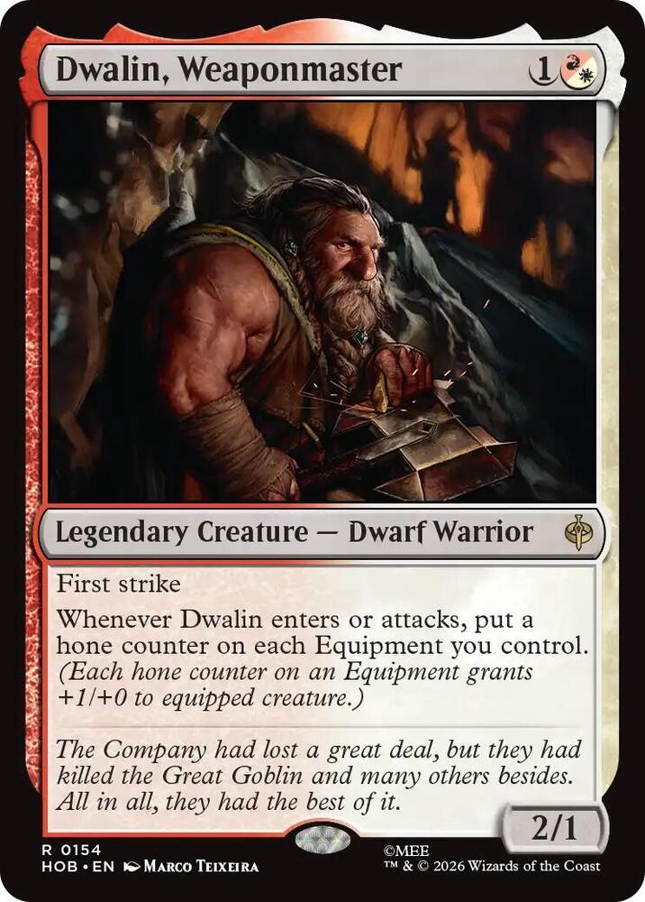 Dwalin, Weaponmaster - 154 - rare