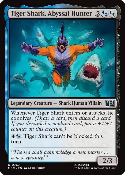 Tiger Shark, Abyssal Hunter - 747 - uncommon