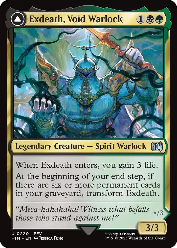 Exdeath, Void Warlock // Neo Exdeath, Dimension's End - 220 - uncommon