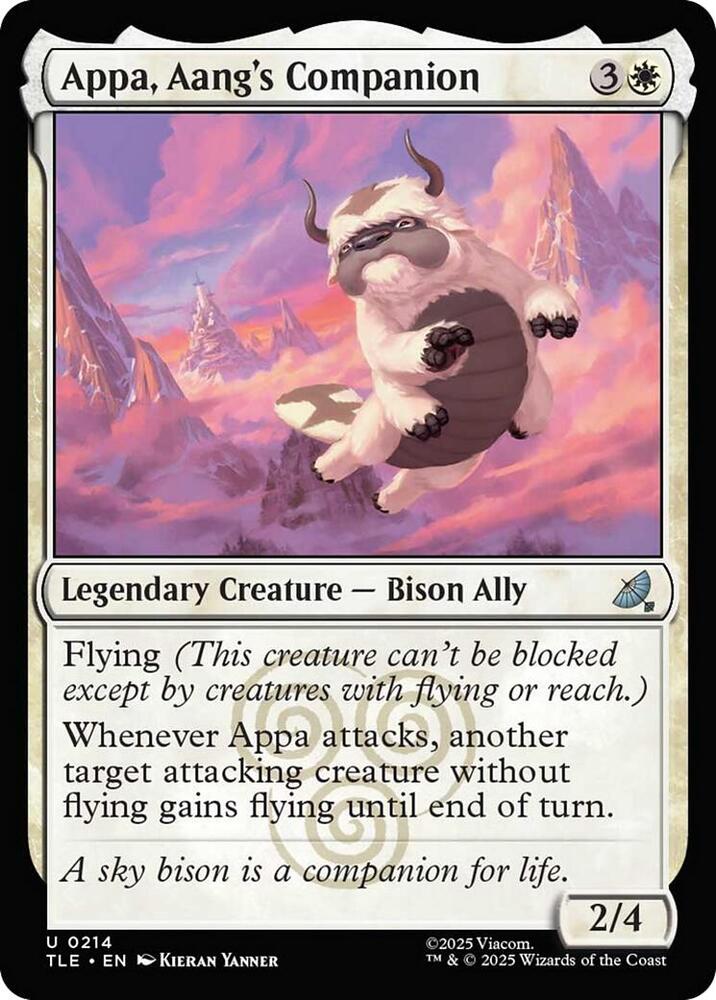 Appa, Aang's Companion - 214 - uncommon
