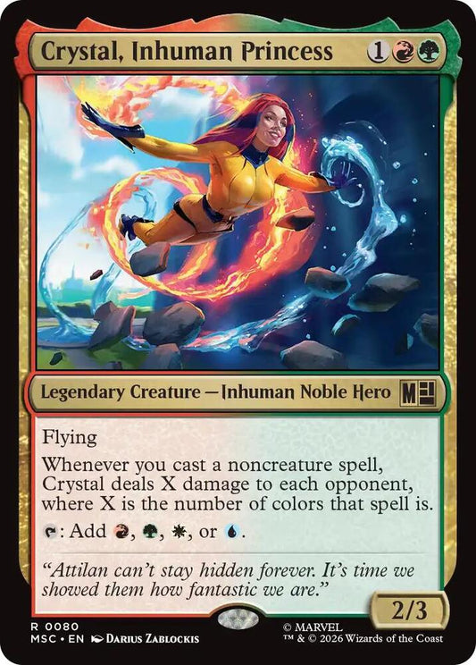 Crystal, Inhuman Princess - 80 - rare