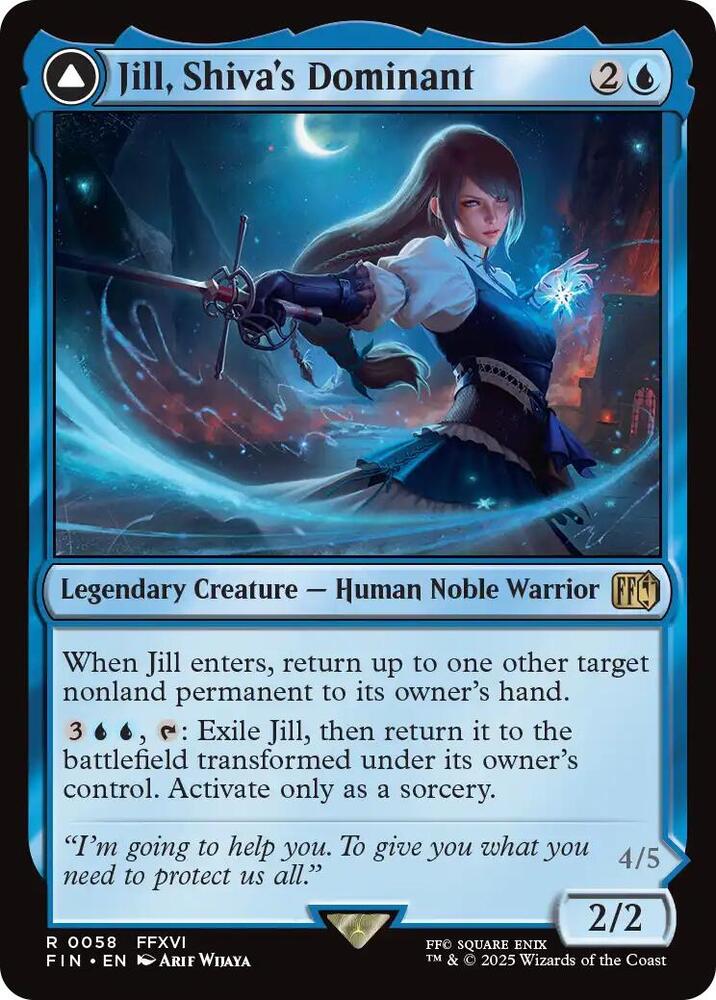 Jill, Shiva's Dominant // Shiva, Warden of Ice - 58 - rare