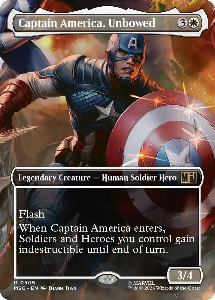 Captain America, Unbowed - 505 - rare