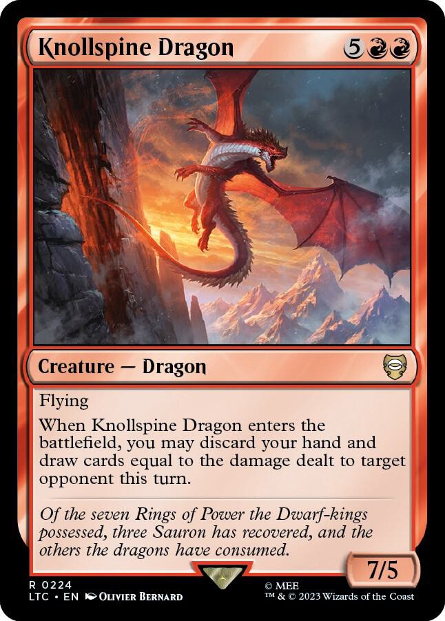 Knollspine Dragon - 224 - rare